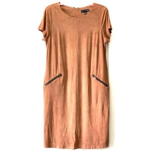 NEW Madison Leigh Faux Suede Tunic Dress